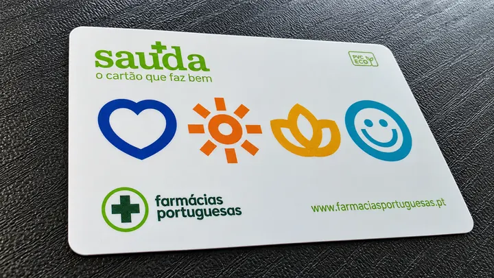 Cartão de saúde para Farmácias Portuguesas produzido pela ActiveCard