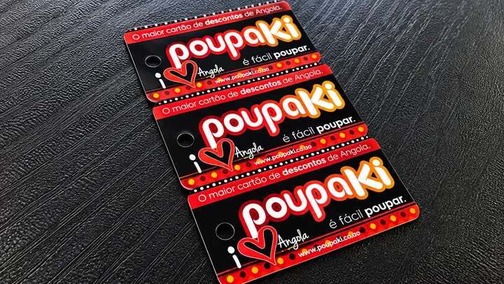 Cartões Keycard Poupaki produzidos pela ActiveCard