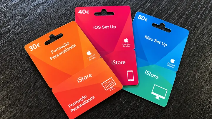 Cartões presente iStore produzidos pela ActiveCard
