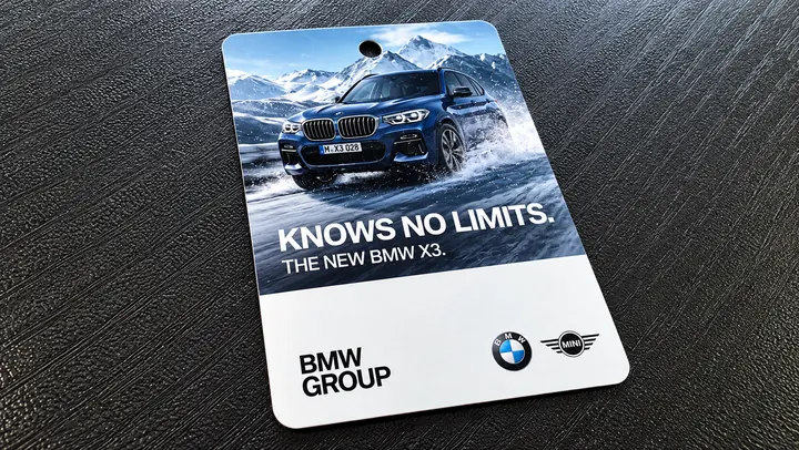 Credencial BMW X3 produzida pela ActiveCard