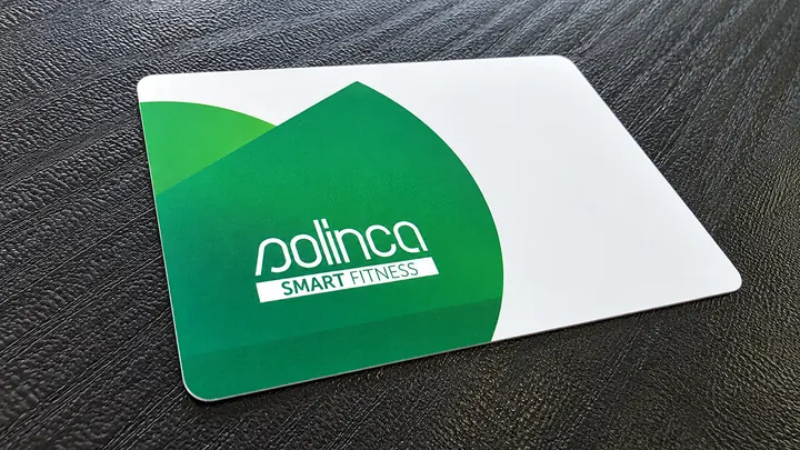 Cartão de fitness Polinca produzido pela ActiveCard